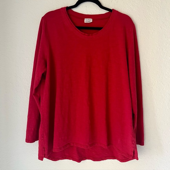 Bundle (2) Cotton Lani Cocomo Tunic Tops Tees Drapey Comfy Soft Office Casual 1X - Picture 2 of 16